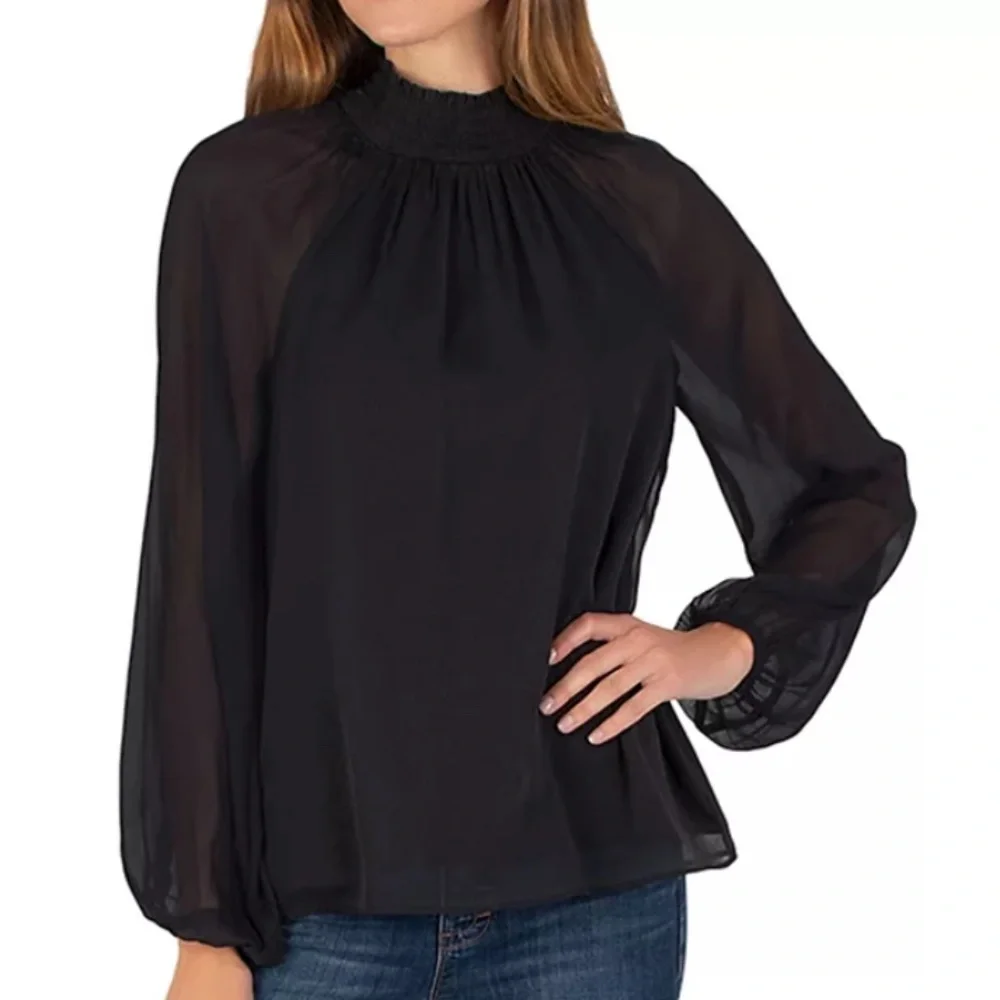 { Joie } - Limited Edition Long Sleeve Smocked Blouse - Picture 1 of 4
